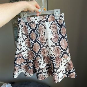 nasty gal cheetah skirt